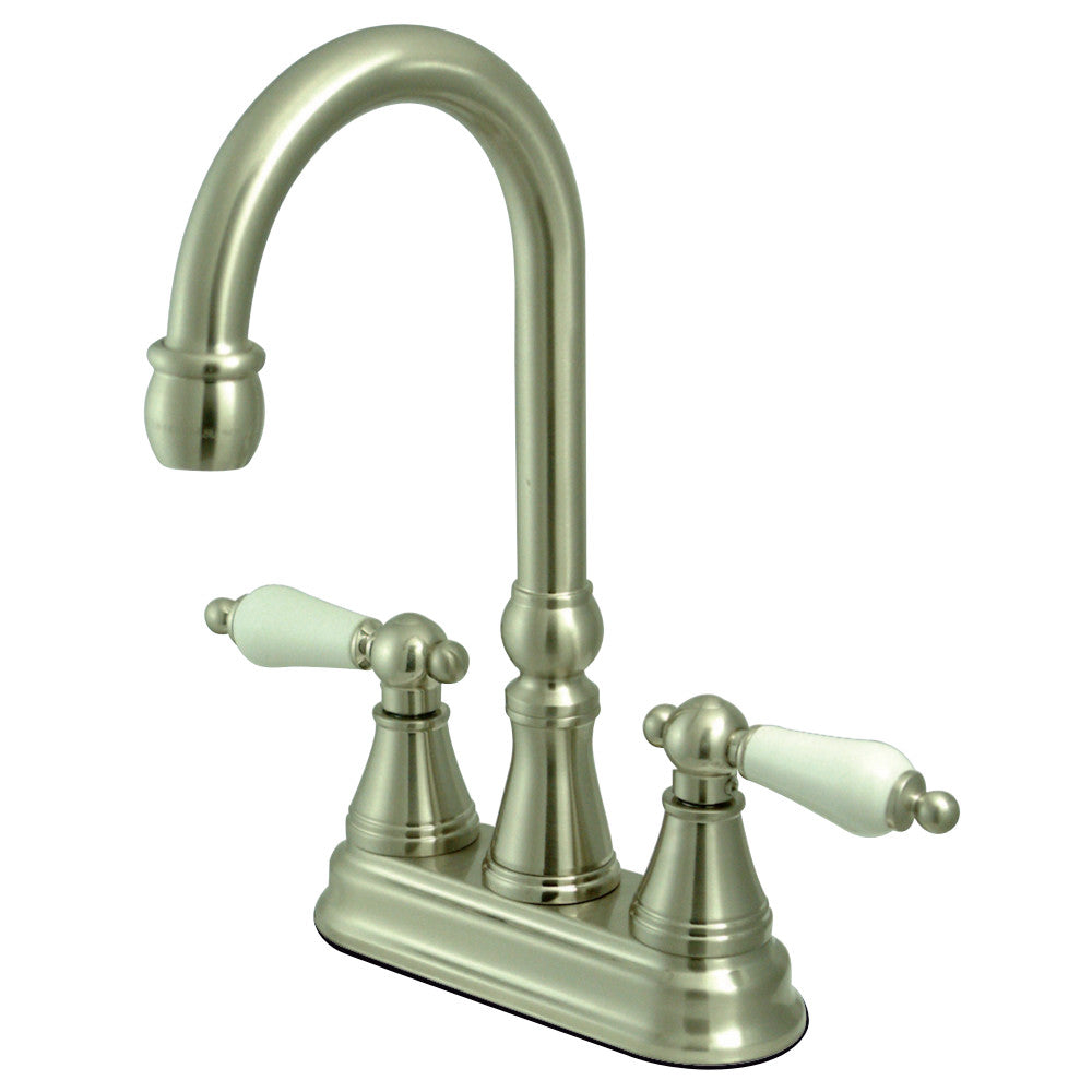 Kingston Brass KS2498PL Governor Bar Faucet Without Pop-Up, Brushed Nickel - BNGBath