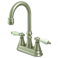 Thumbnail for Kingston Brass KS2498PL Governor Bar Faucet Without Pop-Up, Brushed Nickel - BNGBath