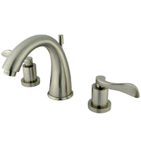 Thumbnail for Kingston Brass KS2968DFL 8 in. Widespread Bathroom Faucet, Brushed Nickel - BNGBath