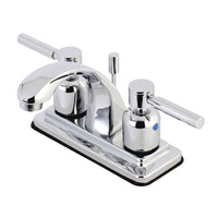 Thumbnail for Kingston Brass KB4641DL 4 in. Centerset Bathroom Faucet, Polished Chrome - BNGBath