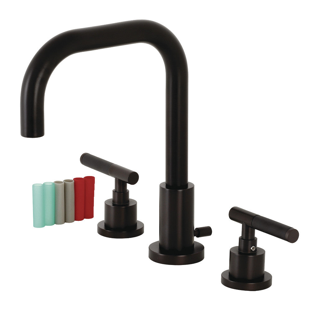 Fauceture FSC8935CKL Kaiser Widespread Bathroom Faucet with Brass Pop-Up, Oil Rubbed Bronze - BNGBath