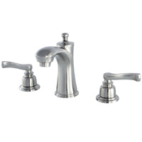 Thumbnail for Kingston Brass KB7968FL 8 in. Widespread Bathroom Faucet, Brushed Nickel - BNGBath