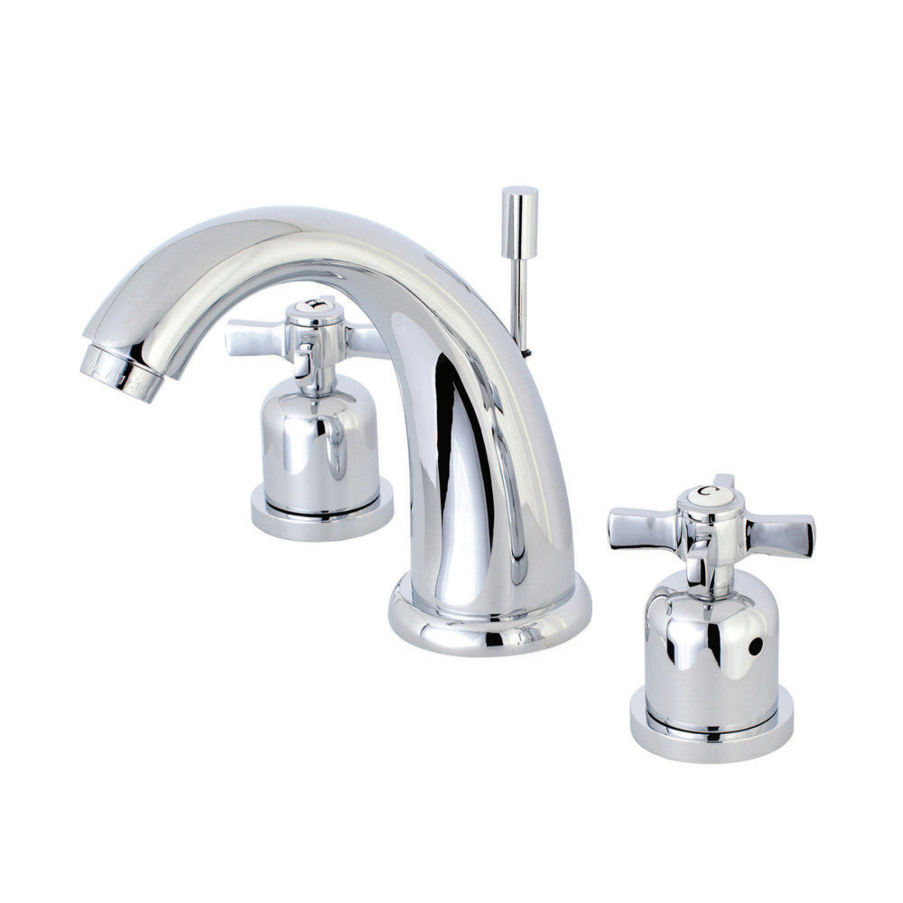 Kingston Brass KB8981ZX 8 in. Widespread Bathroom Faucet, Polished Chrome - BNGBath