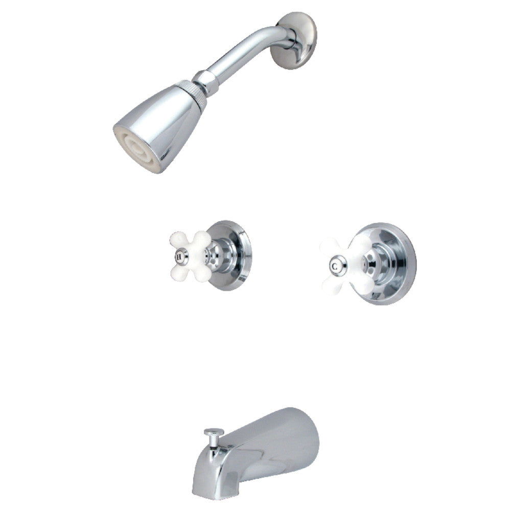 Kingston Brass KB241PX Tub and Shower Faucet, Polished Chrome - BNGBath