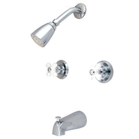 Thumbnail for Kingston Brass KB241PX Tub and Shower Faucet, Polished Chrome - BNGBath