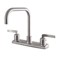 Thumbnail for Kingston Brass FB2148EFL Centurion 8-Inch Centerset Kitchen Faucet, Brushed Nickel - BNGBath