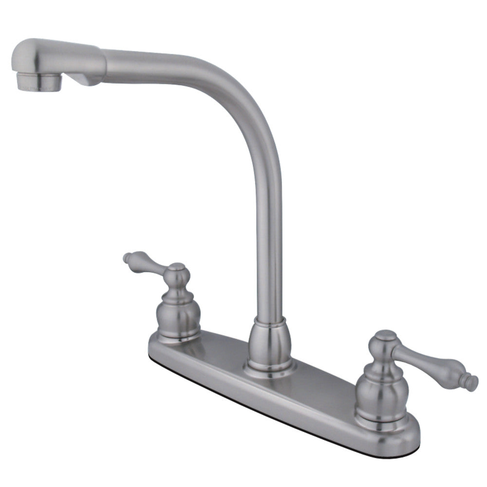 Kingston Brass KB718ALLS Victorian Centerset Kitchen Faucet, Brushed Nickel - BNGBath