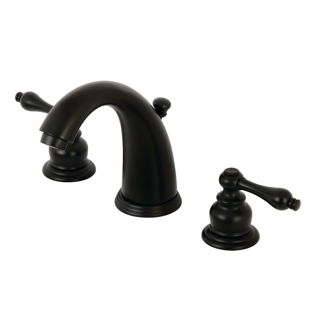 Kingston Brass KB980AL Victorian 2-Handle 8 in. Widespread Bathroom Faucet, Matte Black - BNGBath