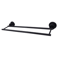 Thumbnail for Kingston Brass BAH821318MB Concord 18-Inch Double Towel Bar, Matte Black - BNGBath
