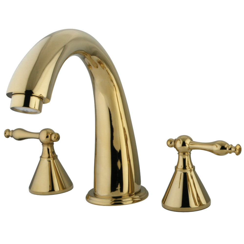 Kingston Brass KS2362NL Naples Roman Tub Faucet, Polished Brass - BNGBath