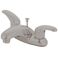 Thumbnail for Kingston Brass FB6628LL 4 in. Centerset Bathroom Faucet, Brushed Nickel - BNGBath