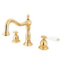 Thumbnail for Kingston Brass KS1972PL 8 in. Widespread Bathroom Faucet, Polished Brass - BNGBath