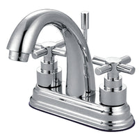 Thumbnail for Kingston Brass KS8611EX 4 in. Centerset Bathroom Faucet, Polished Chrome - BNGBath