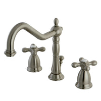 Thumbnail for Kingston Brass KS1998AX 8 in. Widespread Bathroom Faucet, Brushed Nickel - BNGBath