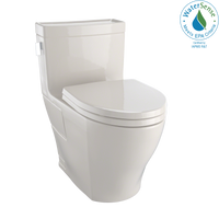 Thumbnail for TOTO Legato WASHLET+ One-Piece Elongated 1.28 GPF Universal Height Skirted Toilet with CEFIONTECT,  - MS624124CEFG#03 - BNGBath