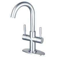 Thumbnail for Fauceture LS8451DL Concord Two-Handle Bathroom Faucet with Push Pop-Up, Polished Chrome - BNGBath