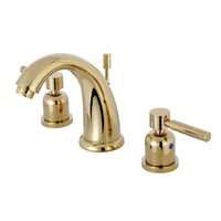 Thumbnail for Kingston Brass KB8982DL 8 in. Widespread Bathroom Faucet, Polished Brass - BNGBath