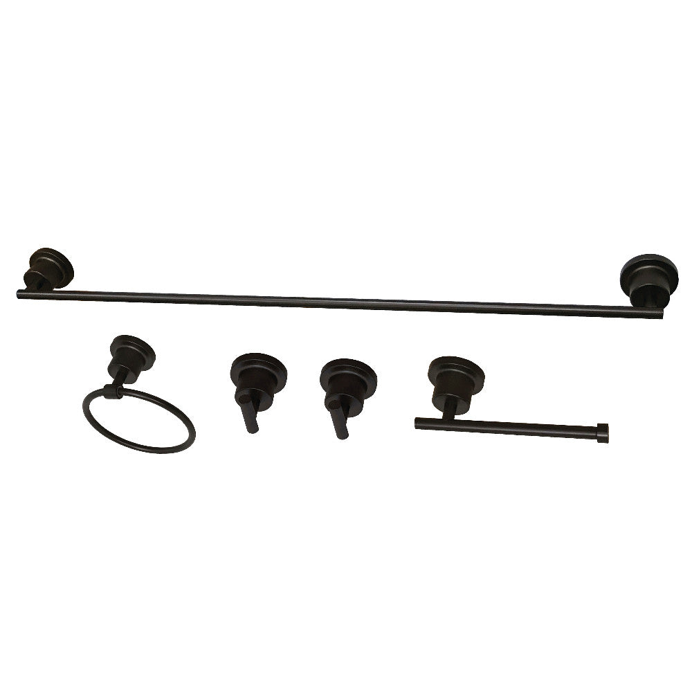 Kingston Brass BAH8230478ORB Concord 5-Piece Bathroom Accessory Set, Oil Rubbed Bronze - BNGBath