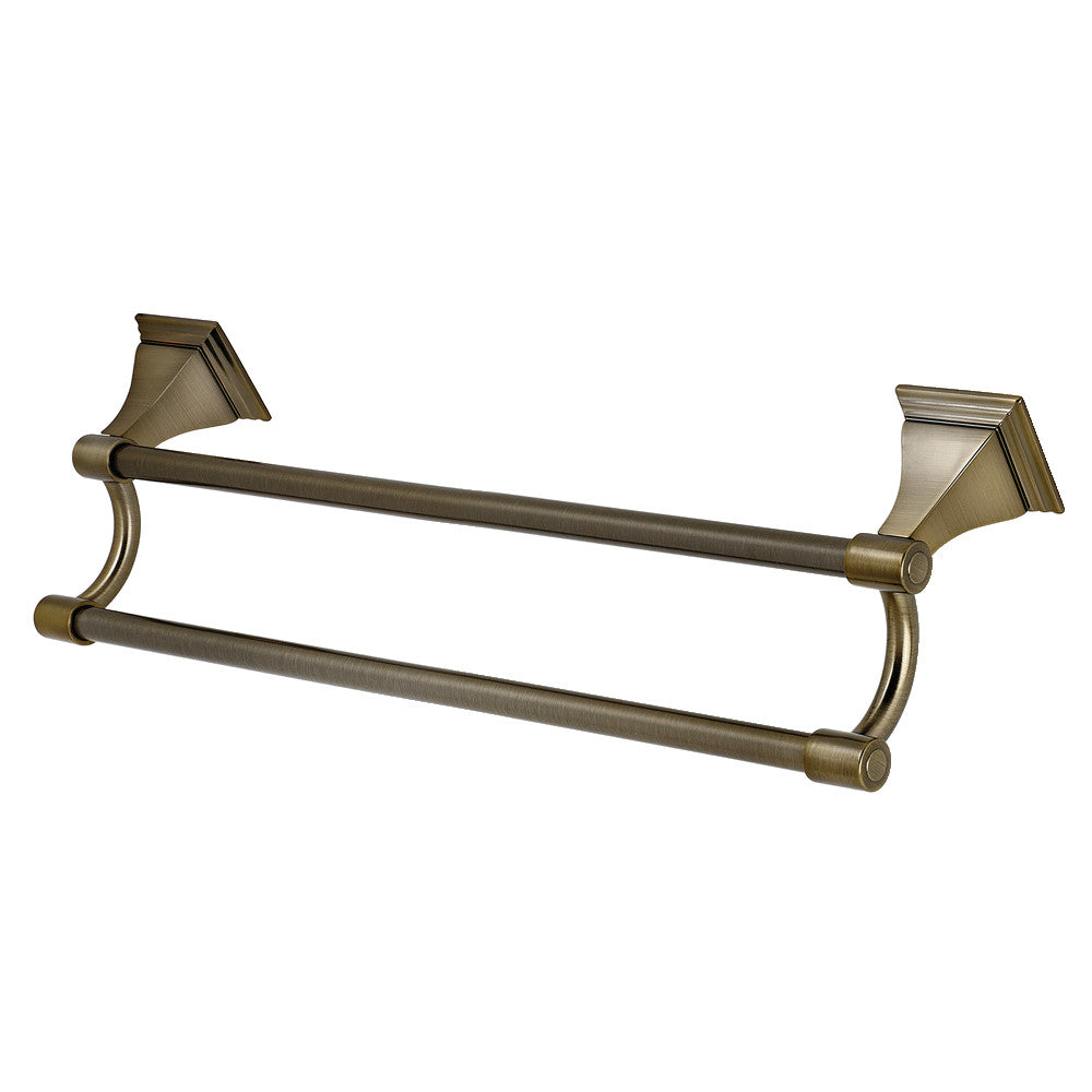 Kingston Brass BAH612318AB Monarch 18-Inch Dual Towel Bar, Antique Brass - BNGBath