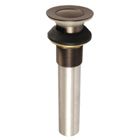 Thumbnail for Kingston Brass KB6005 Complement Push-Up Drain with Overflow, Oil Rubbed Bronze - BNGBath