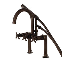 Thumbnail for Aqua Vintage AE8105DX Concord 7-Inch Deck Mount Clawfoot Tub Faucet, Oil Rubbed Bronze - BNGBath