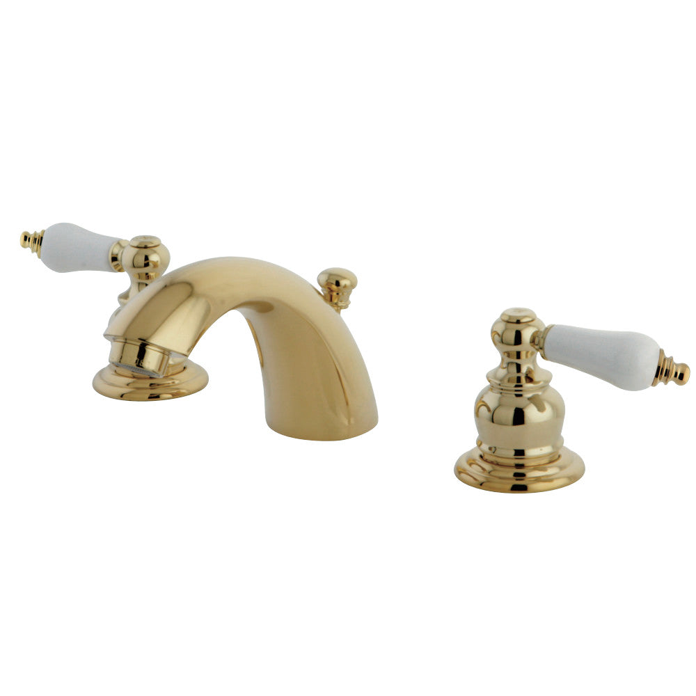 Kingston Brass KB942B Mini-Widespread Bathroom Faucet, Polished Brass - BNGBath