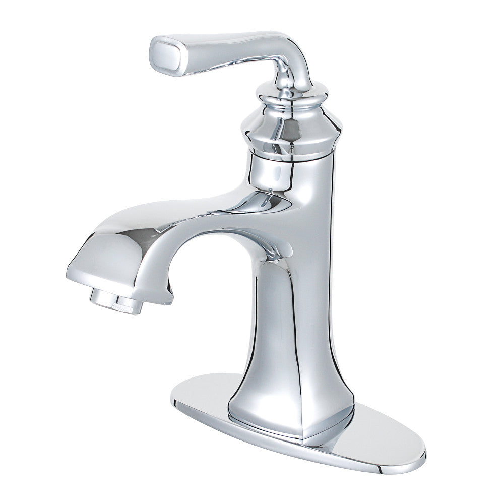 Fauceture LS4421RXL Restoration Single-Handle Bathroom Faucet with Push-Up Drain and Deck Plate, Polished Chrome - BNGBath