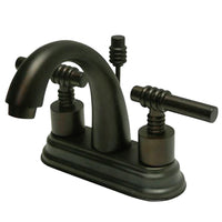 Thumbnail for Kingston Brass KS8615ML 4 in. Centerset Bathroom Faucet, Oil Rubbed Bronze - BNGBath
