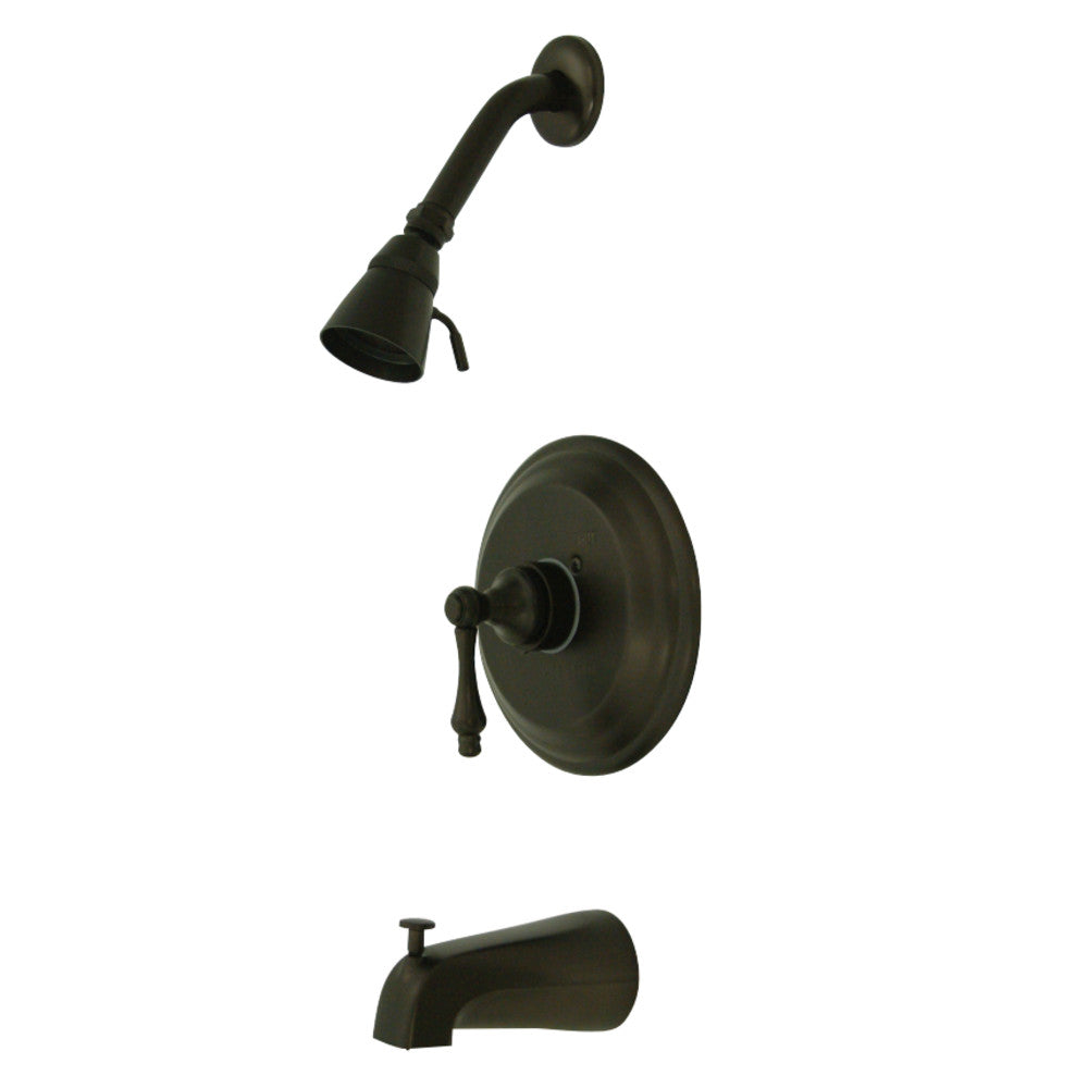 Kingston Brass KB3635AL Restoration Tub & Shower Faucet, Oil Rubbed Bronze - BNGBath