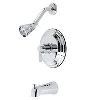 Thumbnail for Kingston Brass KB3631NDL NuvoFusion Single-Handle Tub and Shower Faucet, Polished Chrome - BNGBath