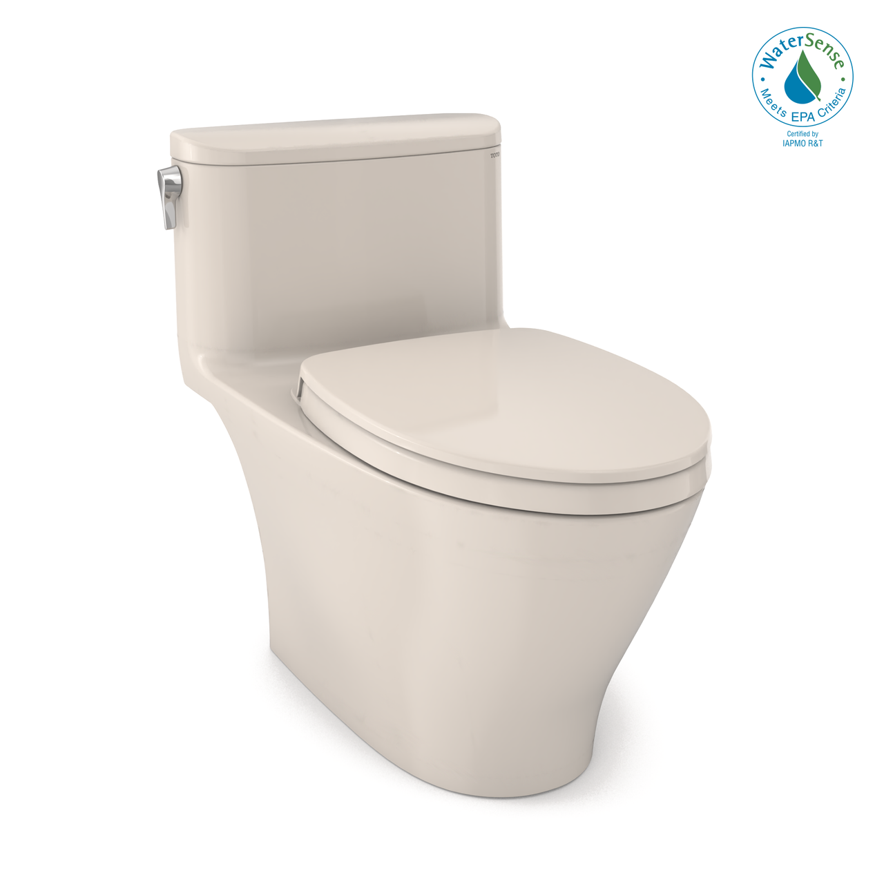 TOTO Nexus 1G One-Piece Elongated 1.0 GPF Universal Height Toilet with CEFIONTECT and SS124 SoftClose Seat, WASHLET+ Ready,  - MS642124CUFG#12 - BNGBath
