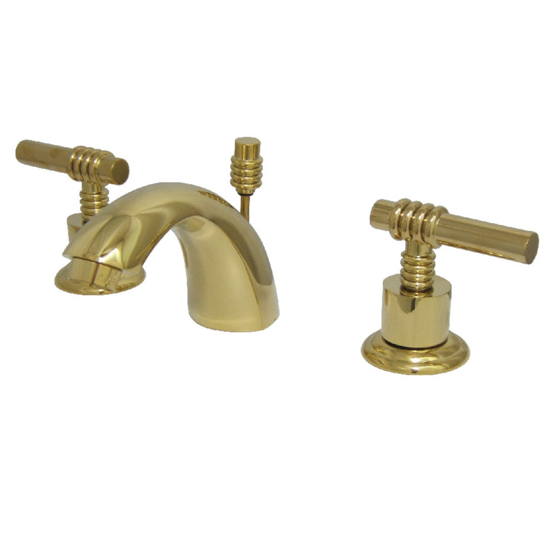 Kingston Brass KS2952ML Mini-Widespread Bathroom Faucet, Polished Brass - BNGBath