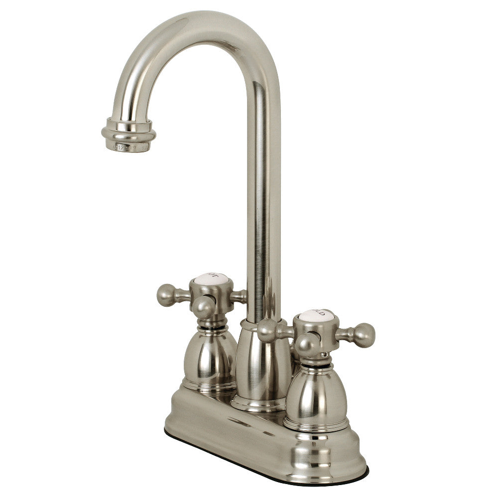 Kingston Brass KB3618BX 4 in. Centerset Bathroom Faucet, Brushed Nickel - BNGBath