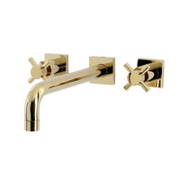 Thumbnail for Kingston Brass KS6022DX Concord Wall Mount Tub Faucet, Polished Brass - BNGBath