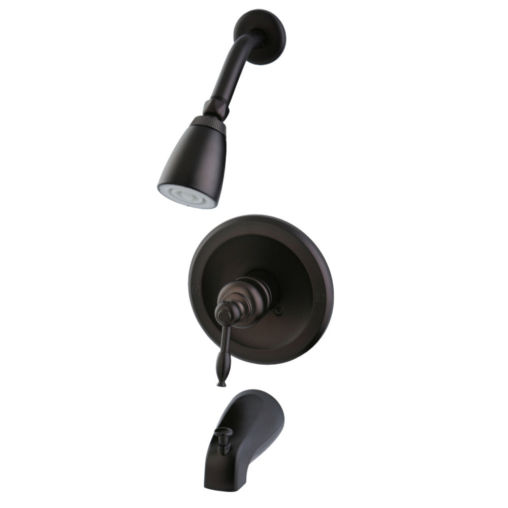 Kingston Brass KB535KL Tub and Shower Faucet, Oil Rubbed Bronze - BNGBath