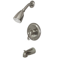 Thumbnail for Kingston Brass KB538LP Tub and Shower Faucet, Brushed Nickel - BNGBath