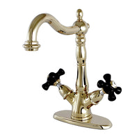 Thumbnail for Kingston Brass KS1492PKX Duchess 2-Handle Vessel Sink Faucet, Polished Brass - BNGBath