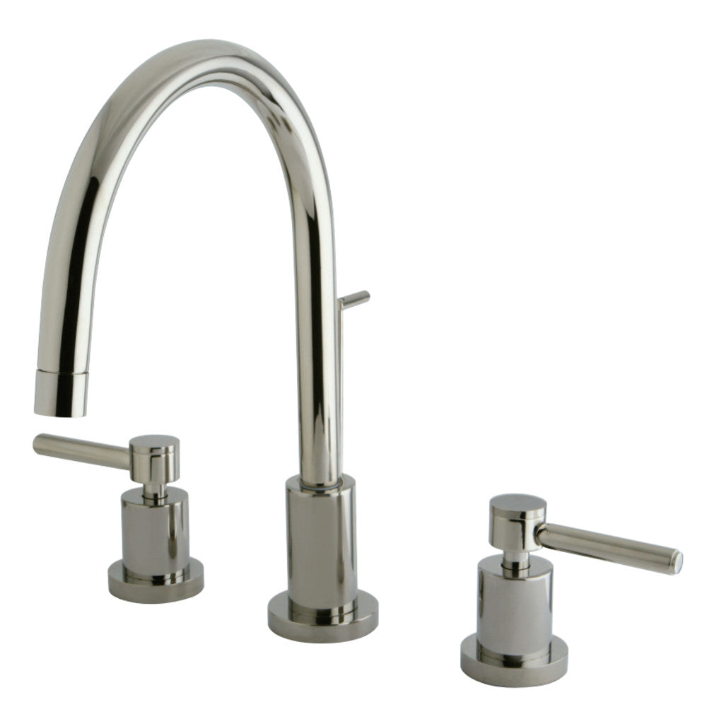 Kingston Brass KS8926DL 8 in. Widespread Bathroom Faucet, Polished Nickel - BNGBath