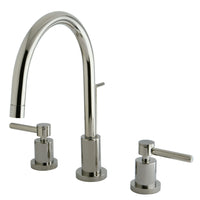 Thumbnail for Kingston Brass KS8926DL 8 in. Widespread Bathroom Faucet, Polished Nickel - BNGBath