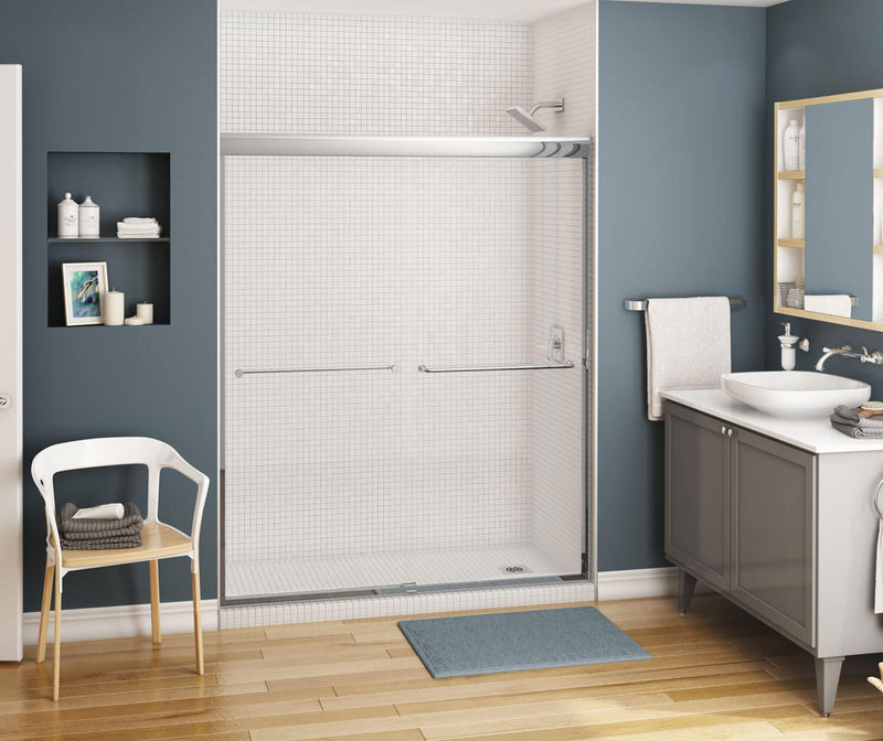 Kameleon Sliding Shower Door 51-55 x 71 in. 6 mm Alcove Shower door - BNGBath