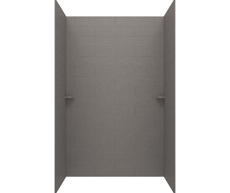 MSMK72-3462 34 x 62 x 72 Swanstone Modern Subway Tile Glue up Tub Wall Kit in Sandstone
