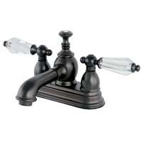 Thumbnail for Kingston Brass KS7005WLL 4 in. Centerset Bathroom Faucet, Oil Rubbed Bronze - BNGBath