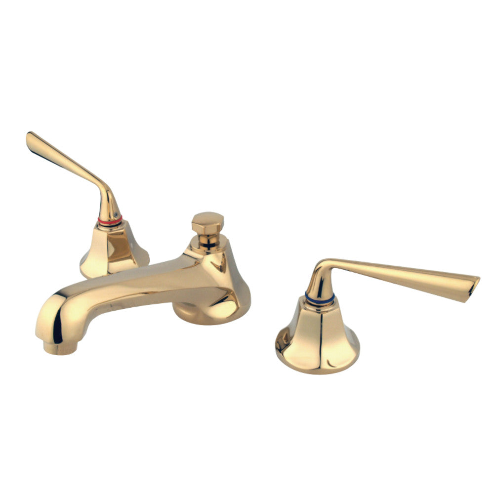 Kingston Brass KS4462ZL 8 in. Widespread Bathroom Faucet, Polished Brass - BNGBath