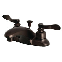 Thumbnail for Kingston Brass FB8625NFL 4 in. Centerset Bathroom Faucet, Oil Rubbed Bronze - BNGBath