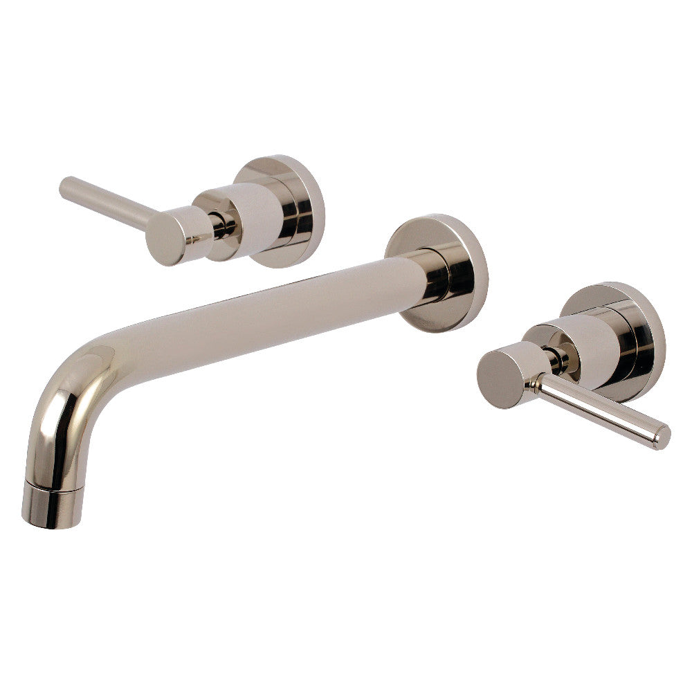 Kingston Brass KS8026DL Concord Two-Handle Wall Mount Tub Faucet, Polished Nickel - BNGBath