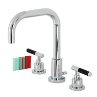 Thumbnail for Fauceture FSC8931CKL Kaiser Widespread Bathroom Faucet with Brass Pop-Up, Polished Chrome - BNGBath