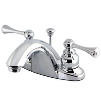 Thumbnail for Kingston Brass KB7641BL 4 in. Centerset Bathroom Faucet, Polished Chrome - BNGBath
