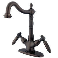 Thumbnail for Kingston Brass KS1495GL Vessel Sink Faucet, Oil Rubbed Bronze - BNGBath