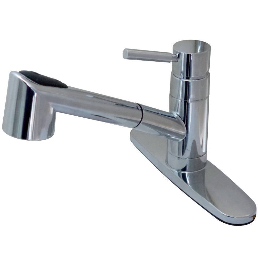 Gourmetier GSC8571WDL Wilshire Single-Handle Pull-Out Kitchen Faucet, Polished Chrome - BNGBath