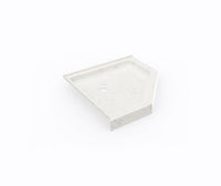 Thumbnail for SS-36NEO 36 x 36 Swanstone Corner Shower Pan with Center Drain Carrara